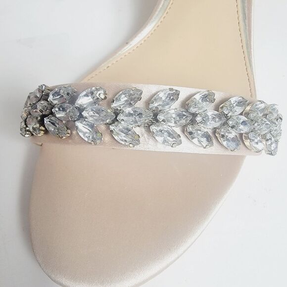 Badgley Mischka Jewell Bejeweled Bronwen Dress Wedding Prom Formal Shoes 7.5 - Picture 7 of 11